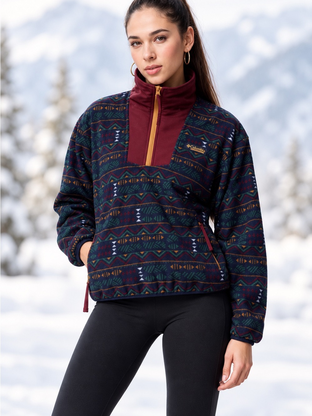 Columbia Sequoia Grove Printed 1/2-Zip Pullover